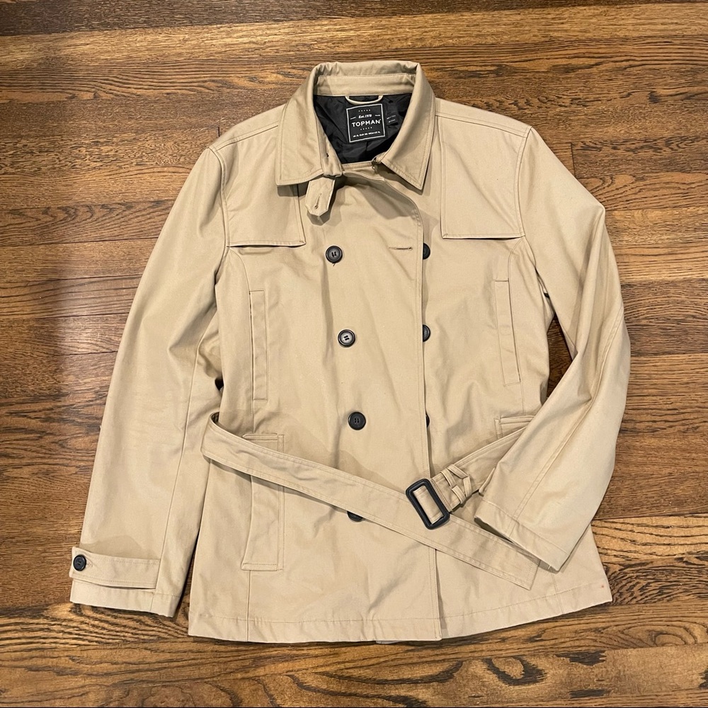 Topman trench coat XL